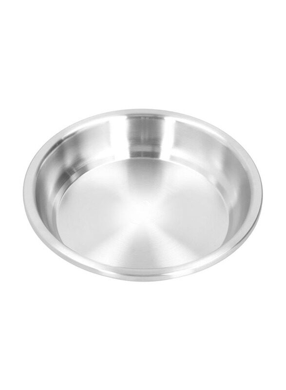 

Homeway 24cm Stainless Steel Deep Plate, Silver