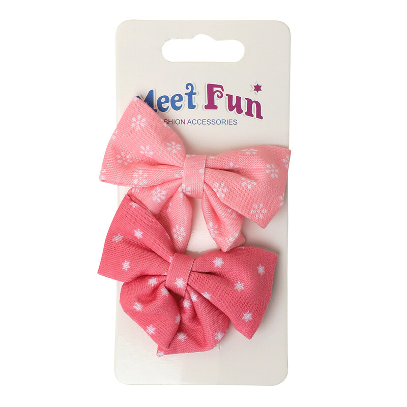 

Meet Fun Hair Clip with Bow for All Hair Types, BM20068Y, Pink