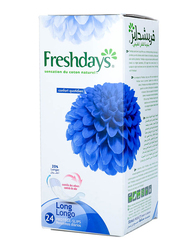 Freshdays Long Panty liners Sanitary Pads, 24 Pieces