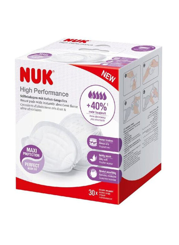 

Nuk Breast Pads Ultra Dry Comfort, 24 Pieces, White