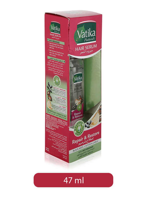 Vatika Repair and Restore Hair Serum for Damaged Hair, 47ml