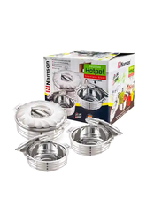 Namson Stainless Steel Hotpot Set, 1.5Ltr, 2.5Ltr, 3.5Ltr