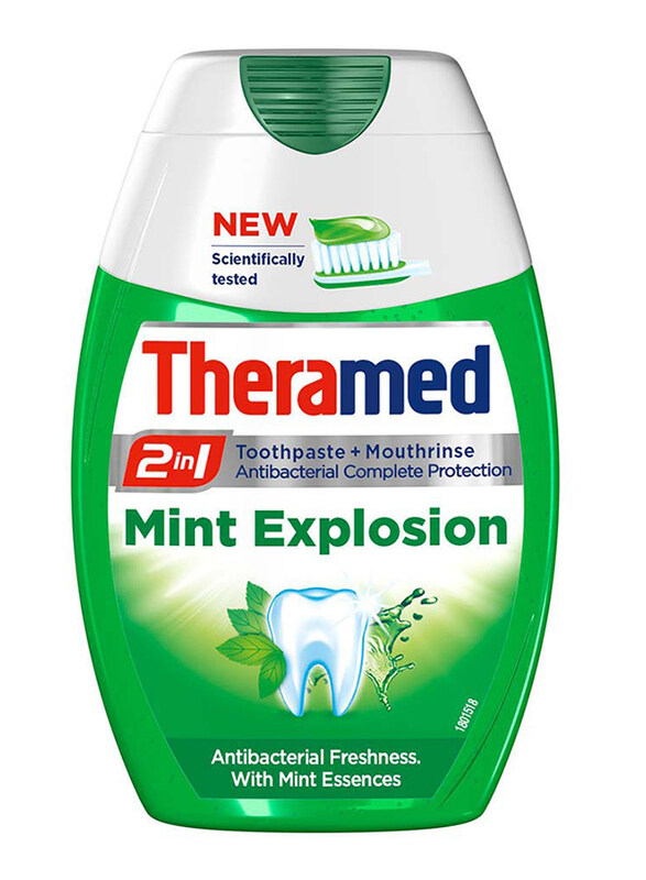 

Theramed 2-in-1 Mint Explosion Toothpaste + Mouthrinse, 75ml