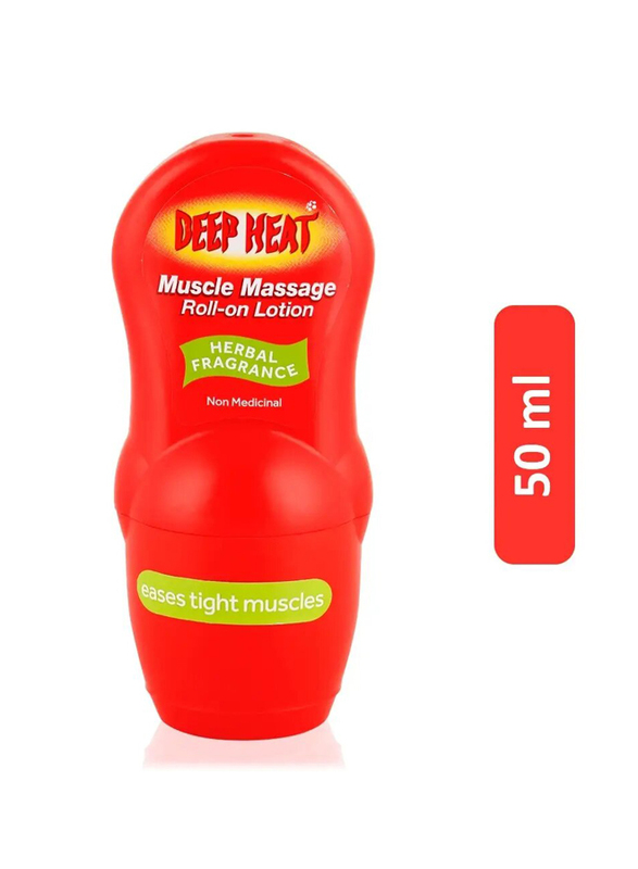 Deep Heat Muscle Massage Roll - On Lotion - 50ml