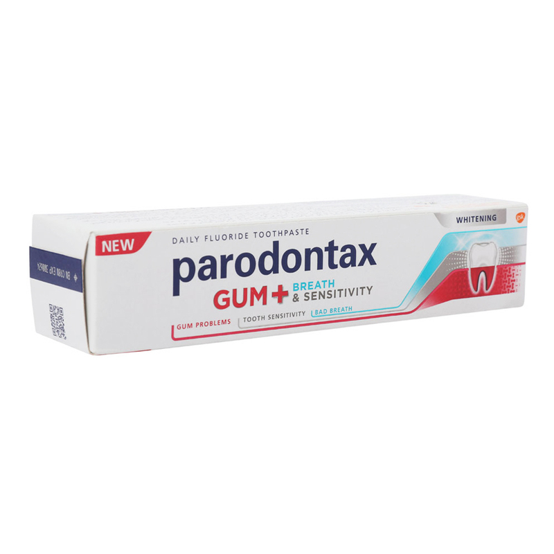 Sensodyne Parodontax Gum+ Breathe & Sensitivity Whitening Toothpaste, 75ml