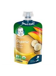Gerber Organic Smart Flow Banana & Mango, 99g
