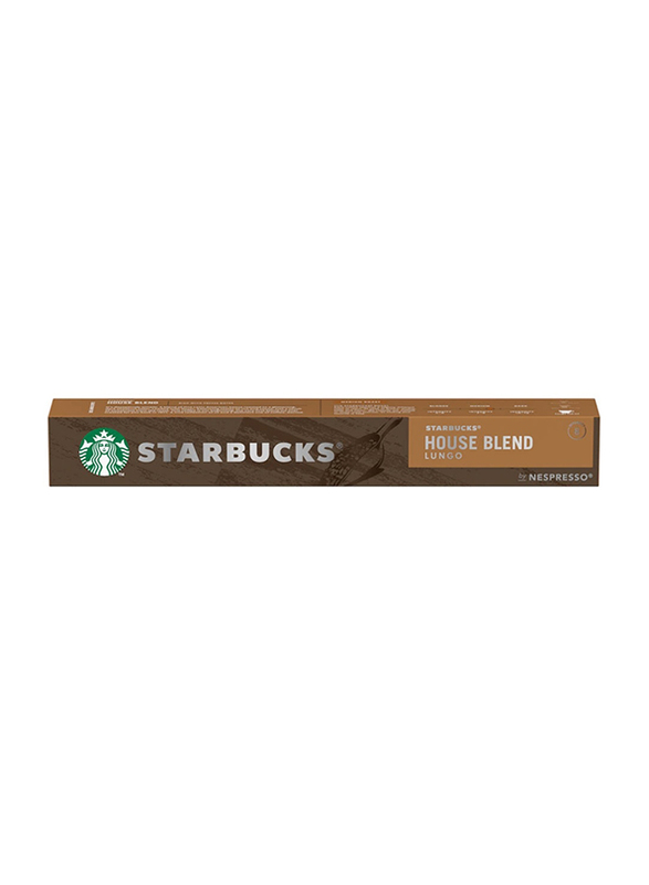 Starbucks House Blend by NESPRESSO Medium Roast Coffee Capsules, 10 x 57g