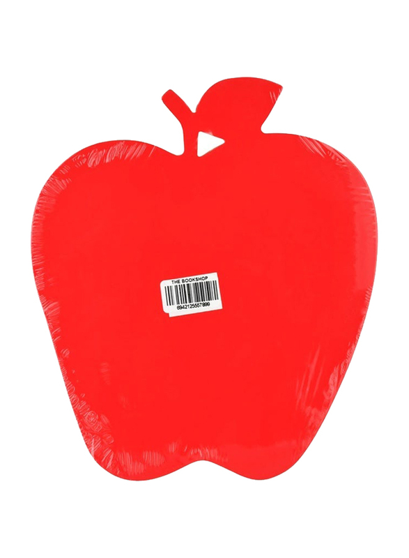 Apple Shape Cutting Board, 2 Pieces, Red/Green