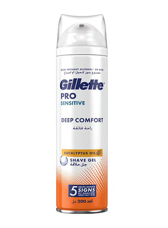 Gillette Pro Sensitive Deep Comfort Shave Gel, 200ml