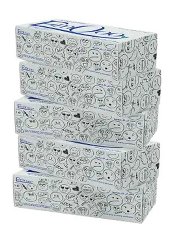 

Emooo Facial Tissue 2 Ply, 5 x 200 Sheets