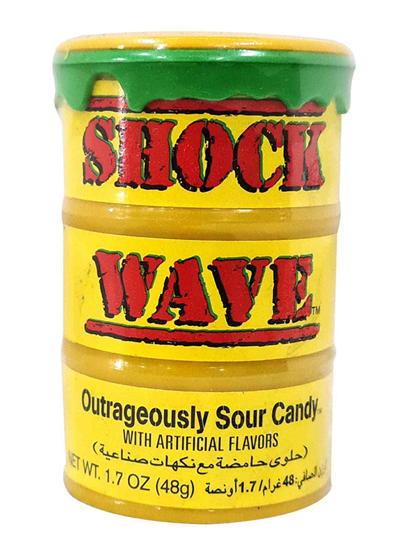 Shock Wave Outraeuosly Sour Candy Drum, 48g