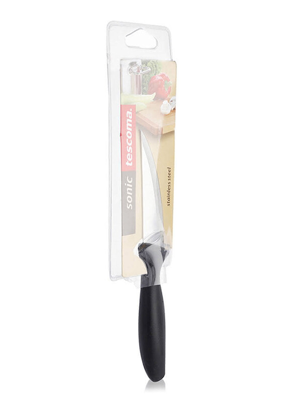 

Tescoma 8cm Sonic Stainless Steel Universal Knife, Black/Silver