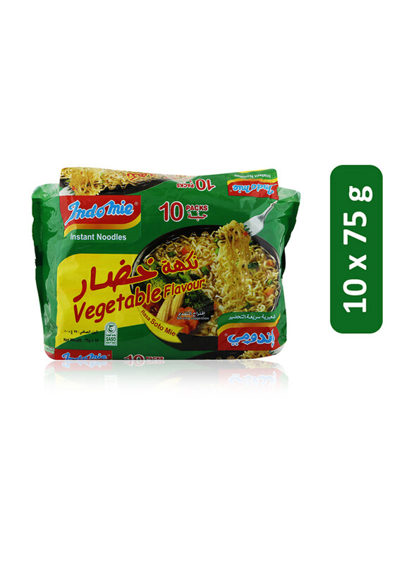 

Indomie Vegetable Flavour Instant Noodle - 10 x 75 g