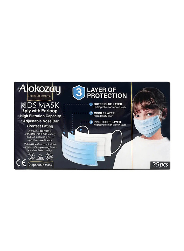 Alokozay Kids Face Mask, 25 Pieces