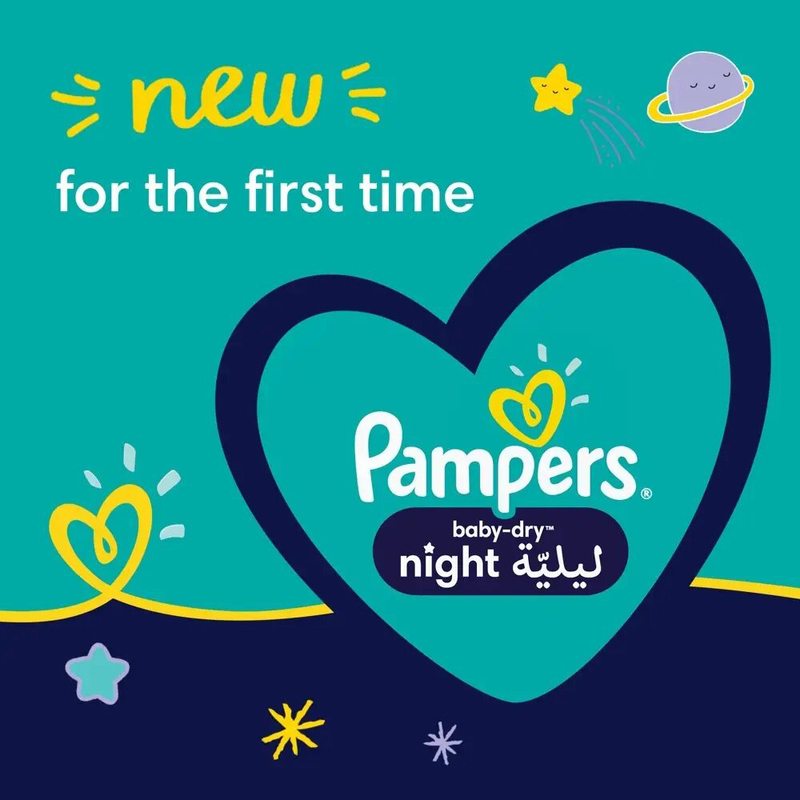 Pampers Baby-Dry Night Diapers, size 3, 7-11kg - 80 count