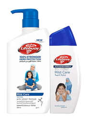 Lifebuoy Mild Care Body Wash Active Silver+ 500ml + Active Solver 280ml