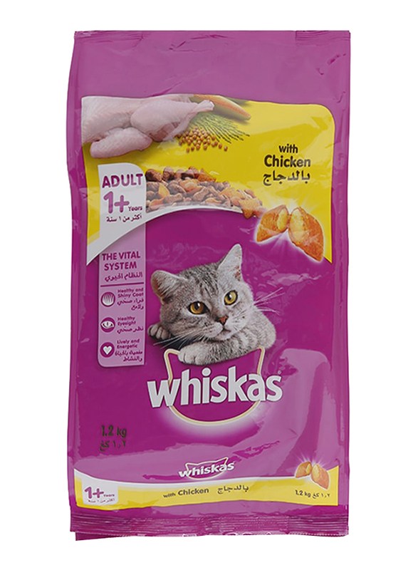 Whiskas Chicken Dry Cat Food, 1.2 Kg