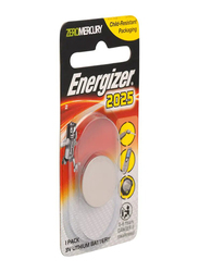 Energizer 2025 3V Lithium Coin Battery, Silver