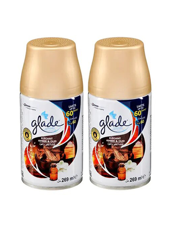 Glade Auto Refill Amber & Oud, 2 x 269ml