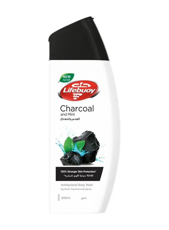 Lifebuoy Charcoal and Mint Antibacterial Body Wash - 300ml