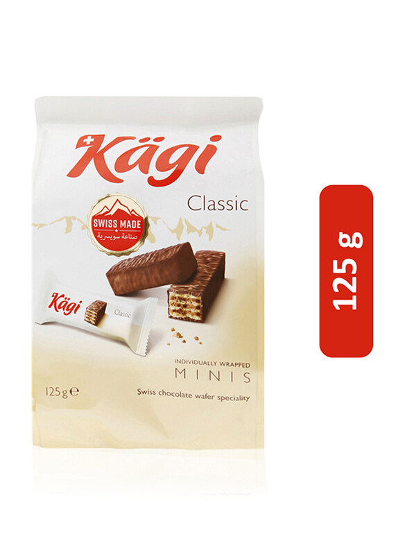 

Kagi Classic Minis Swiss Chocolate Wafer, 125g