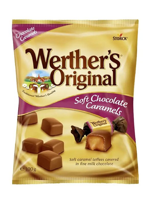 Storck Werther's Original Soft Chocolate Caramels Candy - 100g