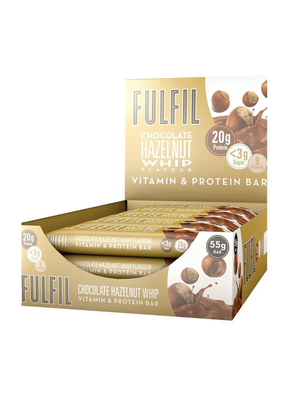 

Fulfil Chocolate Hazelnut Whip Vitamin & Protein Bar, 15 x 55g