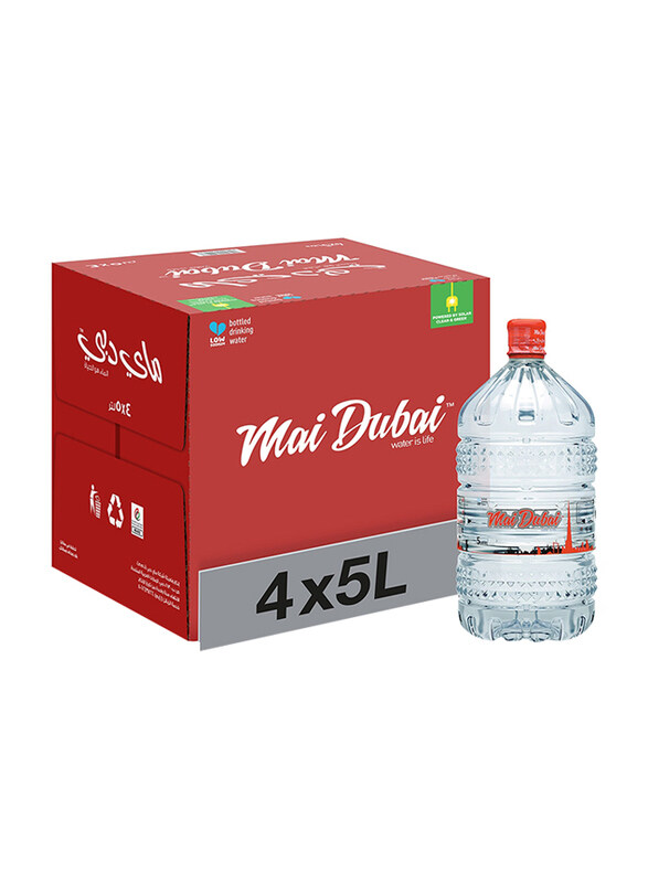 

Mai Dubai Bottled Drinking Water, 4 x 5 Liters