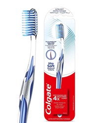 Colgate Slim Soft Advance Toothbrush, White, 1 Piece