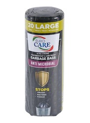 Euro Care Anti Microbial Garbage Bag, 90x110 cm, 20 Piece, Black