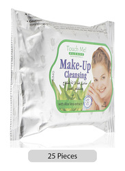 Touch Me Please Aloe Vera Extracts Make-Up Cleansing Tissues, 25 Pieces