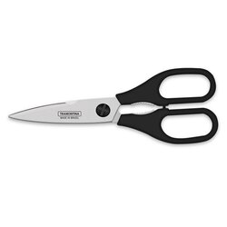 Tramontina 8-Inch Stainless Steel Household Scissor, Black/Silver