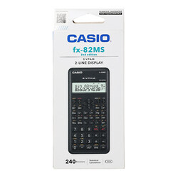 Casio FX-82MS 2nd Gen Non-Programmable Scientific Calculator, Black