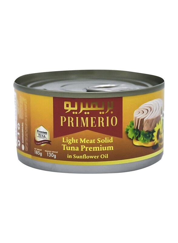 

Primerio Light Meat Solid Tuna Premium in Sunflower Oil, 185g
