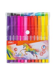 Deli Colorun Felt Pen, Multicolour, 24 Pieces