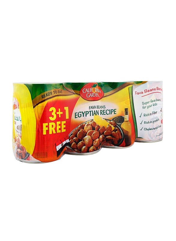 

California Garden Fava Beans Egyptian Recipe, 4 x 450g