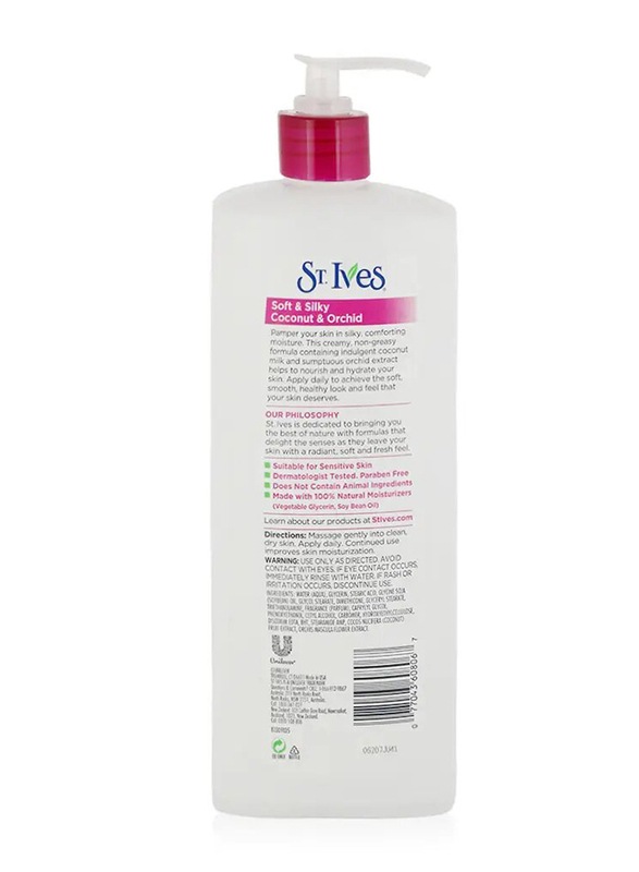 St. Ives Soft & Silky Nature Indulgent-Coconut & Orchid Body Lotion, 621ml