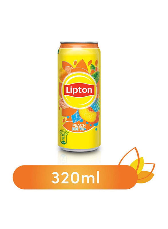 Lipton Peach Non-Carbonated Ice Tea Drink Can, 320ml