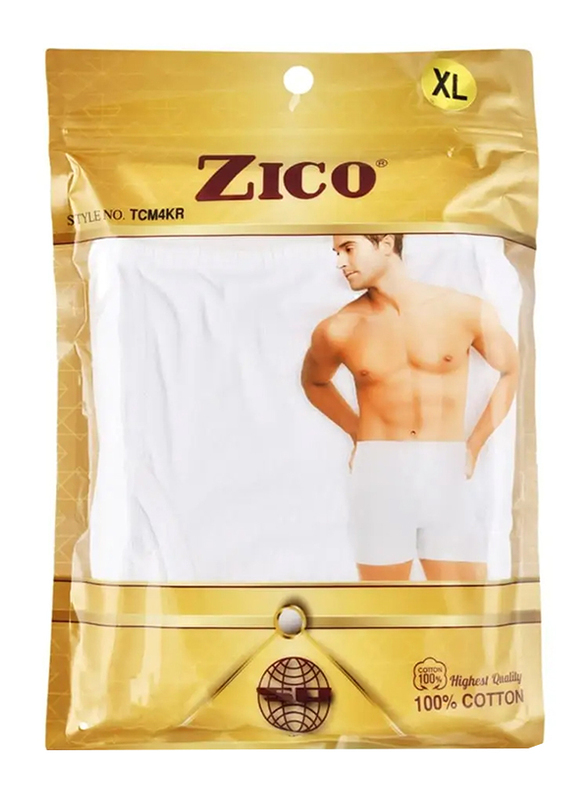 Zico Cotton Brief for Men, White, XL