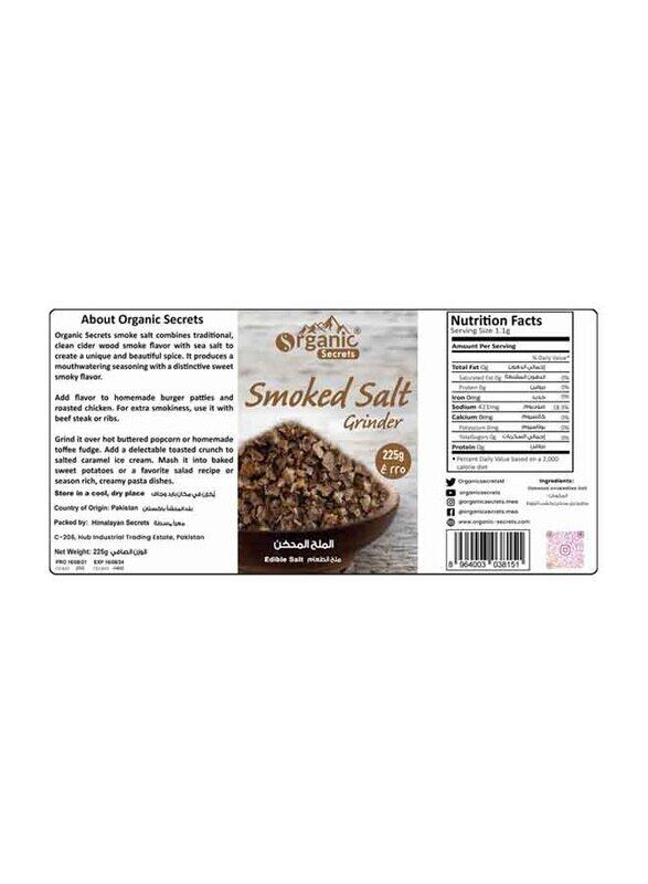 

Organic Secrets Smoke Salt Grinder, 225g