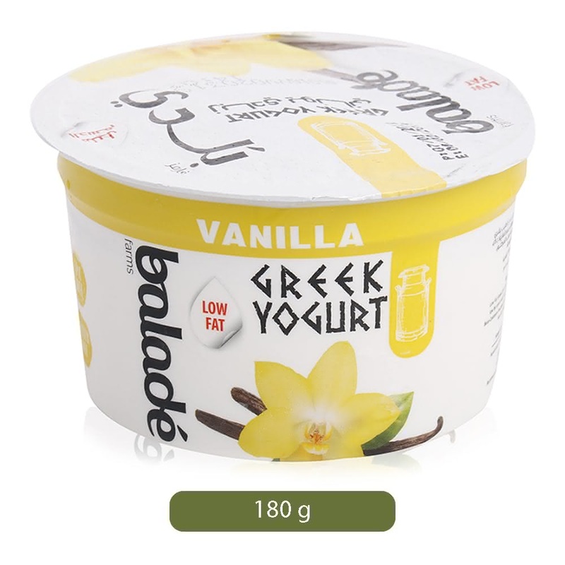 Balade Greek Yoghurt Vanilla Low Fat, 180 grams