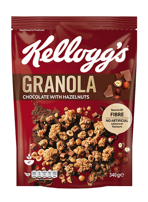 

Kellogg's Granola Chocolate with Hazelnuts, 340g