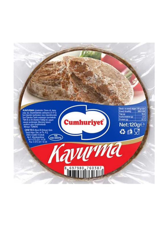 Cumhuriyet Beef Sliced Kavurma, 120 grams