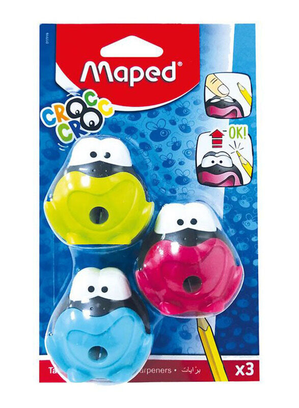 

Maped 1 Hole Croc Croc Signal Sharpener, 3 Pieces, Multicolour