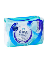 Lil-Lets Fresh Lock Ultra Night Sanitary Pads, 10 Pieces