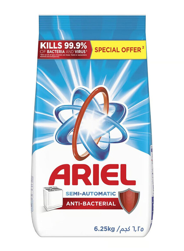 

Ariel Semi Automatic Antibacterial Washing Powder, 6.25 Kg