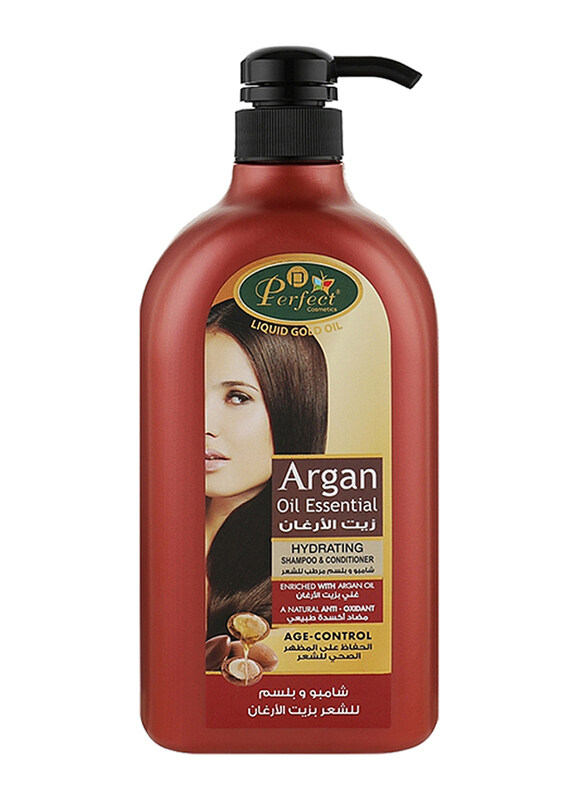 

Perfect Argan Oil Essential Shampoo And Conditioner for All Hair Types, 1000ml