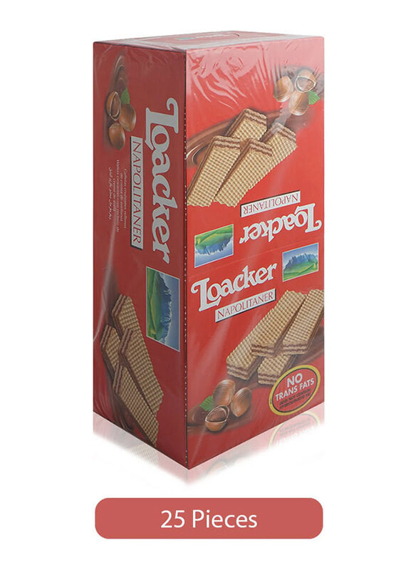 

Loacker Napolitaner Crispy Wafers with Hazelnut Cream - 45g
