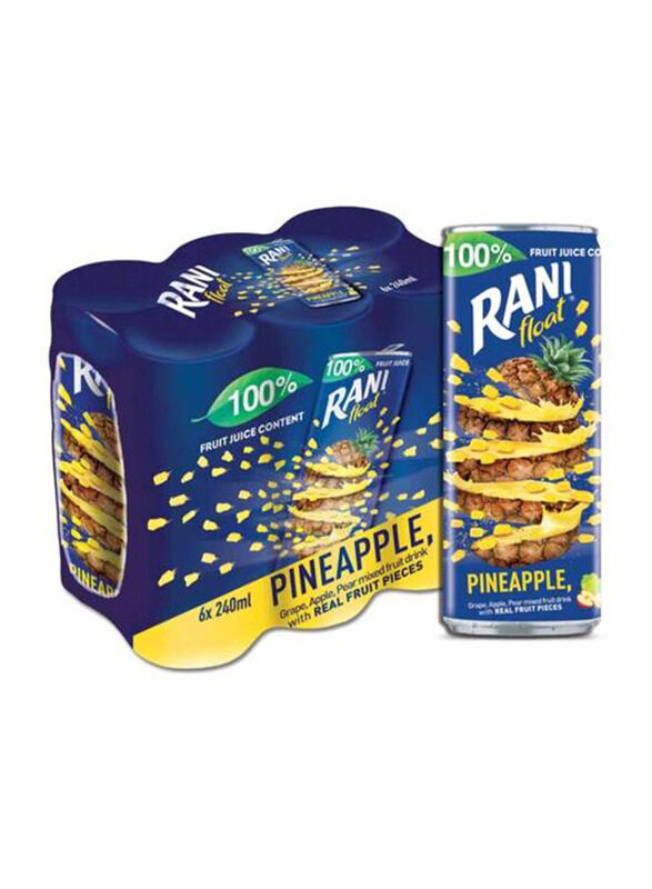 

Rani Float No Added Sugar Pineapple Juice, 6 x 240ml