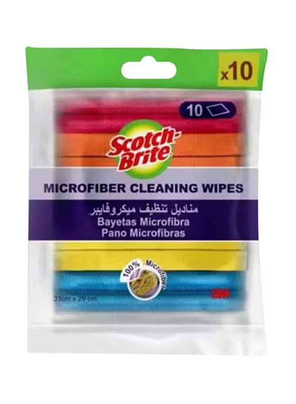 

Scotch Brite Microfiber Wipes, 10 Pieces